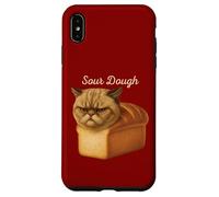 Divertente Pane Puro Arancia Tabby Cat Appena Sotto Pasta Acida Custodia per iPhone XS Max
