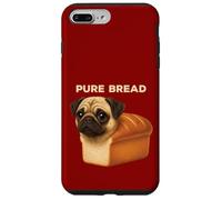Divertente pane puro carino carlino pagnotta cane rotolamento grassi Custodia per iPhone 7 Plus/8 Plus