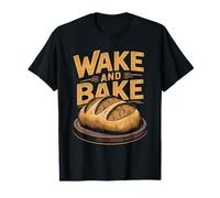 Divertente pane Wake and Bake Maglietta