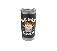 Divertente panettiere religioso gioco di parole Kawaii Gesù ha risorto pane Bicchiere termico in acciaio inox doppia parete