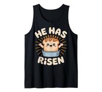 Divertente Panettiere Religioso Gioco di Parole Kawaii Gesù ha risorto Pane Canotta