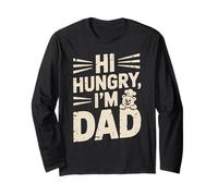 Divertente papà affamato papà scherzo dicendo frase di famiglia divertente Maglia a Manica