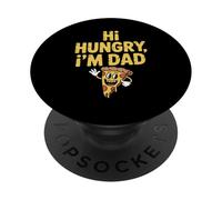 Divertente papà affamato papà scherzo dicendo frase di famiglia divertente PopSockets PopGrip Adesivo
