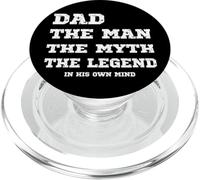 Divertente papà L'uomo Il mito La leggenda nella sua mente Umorismo PopSockets PopGrip per MagSafe