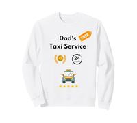 Divertente papà Taxi Servizio papà Scuola Lasciare e Prendere Felpa