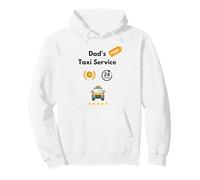 Divertente papà Taxi Servizio papà Scuola Lasciare e Prendere Felpa con Cappuccio