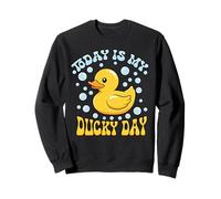 Divertente Papera di Oggi è Il Mio Ducky Day Lucky Felpa
