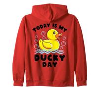 Divertente Papera di Oggi è Il Mio Ducky Day Lucky Felpa con Cappuccio