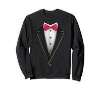 Divertente Papillon da Tuxedo con Cuori Carini Felpa