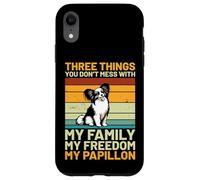 Divertente Papillon Retro | Epagneul Nain Dog Custodia per iPhone XR