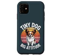 Divertente Papillon Vintage Tramonto | Tiny Dog Big Attitude Custodia per iPhone 11