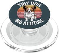 Divertente Papillon Vintage Tramonto | Tiny Dog Big Attitude PopSockets PopGrip per MagSafe