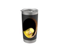 Divertente pappagallino giallo pappagallino parrocchetto regalo per gli amanti degli uccelli Bicchiere termico in acciaio inox doppia parete