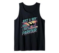Divertente Parkour Solo un ragazzo che ama il parkour free running Canotta