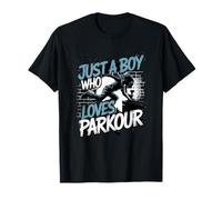 Divertente Parkour Solo un ragazzo che ama il parkour free running Maglietta