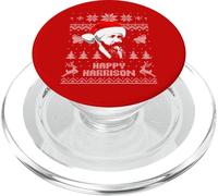 Divertente parodia delle vacanze di Natale del presidente di Benjamin Harrison PopSockets PopGrip per MagSafe