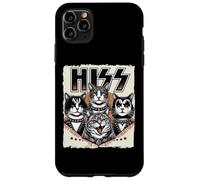 Divertente parodia di gatti della rock band HISS con lettere e gatti miagolanti Custodia per iPhone 11 Pro Max