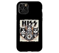 Divertente parodia di gatti della rock band HISS con lettere e gatti miagolanti Custodia per iPhone 11 Pro