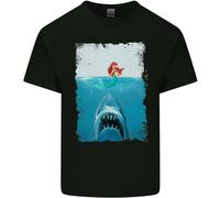 Divertente Parodia Squalo Scuba Diving Pesca Uomo Cotone T-Shirt Tee Top
