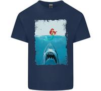 Divertente Parodia Squalo Scuba Diving Pesca Uomo Cotone T-Shirt Tee Top