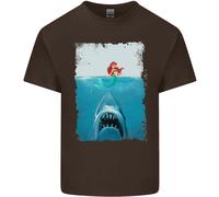 Divertente Parodia Squalo Scuba Diving Pesca Uomo Cotone T-Shirt Tee Top