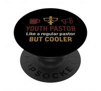 Divertente pastore pastore giovanile leader della chiesa umorismo sermone scherzo PopSockets PopGrip Adesivo