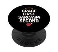Divertente pastore pastore giovanile leader della chiesa umorismo sermone scherzo PopSockets PopGrip Adesivo