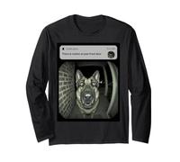 Divertente Pastore Tedesco catturato dalla Macchina Fotografica spaventato visioni notturne Maglia a Manica