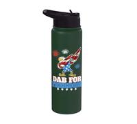 Divertente patriottico Eagle Dab per la libertà Stainless Steel Insulated Water Bottle