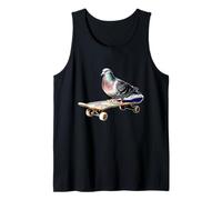 Divertente Pattinatore con Fauna Selvatica Urbana, a Forma di Piccione Canotta