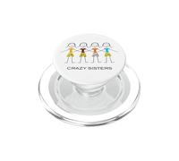 Divertente pazzo sorelle design, quattro sorelle 4 sorelle PopSockets PopGrip per MagSafe