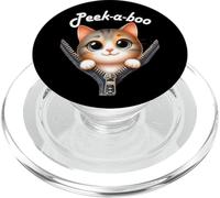 Divertente - Peek-a-boo - Gatto PopSockets PopGrip per MagSafe