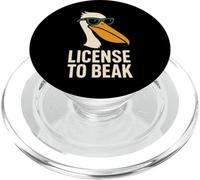 Divertente Pelican Meme Grande Becco Energia Costiera Uccello Spiaggia eccentrica PopSockets PopGrip per MagSafe