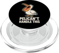 Divertente Pelican Meme Grande Becco Energia Costiera Uccello Spiaggia eccentrica PopSockets PopGrip per MagSafe