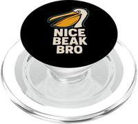 Divertente Pelican Meme Grande Becco Energia Costiera Uccello Spiaggia eccentrica PopSockets PopGrip per MagSafe