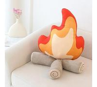 Divertente peluche a forma di falò, simulazione di fiamma, decorazione per la stanza da campeggio all'aperto, adatto per ragazzi e ragazze, regalo di Natale, compleanno a sorpresa (grande)