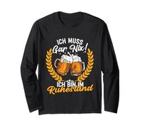Divertente Pensione con Scritta ICH Muss Gar Nix ICH bin Im Ruhestand Maglia a Manica