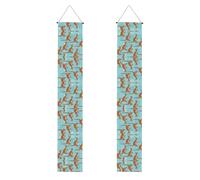 Divertente per il canguro zoo stampa portico banner per il Ringraziamento,Banner interno per porta d'ingresso,Per tutte le celebrazioni