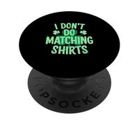 Divertente per ragazzi I don't do camicie abbinate St Patricks Day PopSockets PopGrip Adesivo