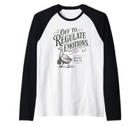Divertente per Regolare Le Emozioni Non Aspettare Maglia con Maniche Raglan