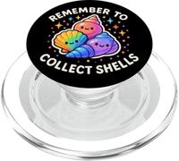 Divertente personaggio carino "Remember to Collect Shells" PopSockets PopGrip per MagSafe