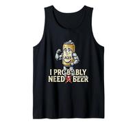 Divertente Personaggio della lattina di Birra Probabilmente Ho Bisogno di Un Altro Canotta