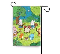 Divertente Personalizzato Musica Concerto Animale all'aperto giardino bandiere banner colorato per la decorazione del Patio 28x40 double sided