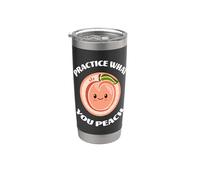 Divertente pesca pratica ciò che peschi carino kawaii cibo gioco di parole Bicchiere termico in acciaio inox doppia parete