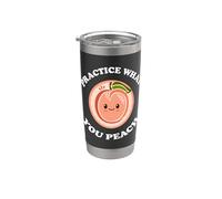 Divertente pesca pratica ciò che peschi carino kawaii cibo gioco di parole Bicchiere termico in acciaio inox doppia parete