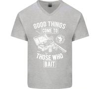 Divertente Pesca Quelli Che Esche Pescatore Maglietta In Cotone A V