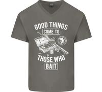 Divertente Pesca Quelli Che Esche Pescatore Maglietta In Cotone A V