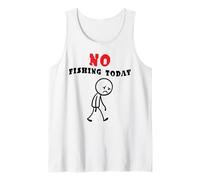 Divertente Pescatore Non Si Pesca Oggi Triste Stickman Canotta