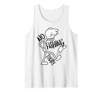 Divertente Pescatore Non Si Pesca Oggi Triste Stickman Canotta