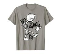 Divertente Pescatore Non Si Pesca Oggi Triste Stickman Maglietta